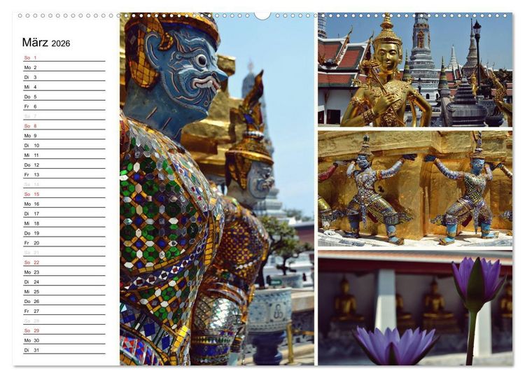 Produktbild: Das bunte Leben in Thailand (Wandkalender 2026 DIN A2 quer), CALVENDO Monatskalender
