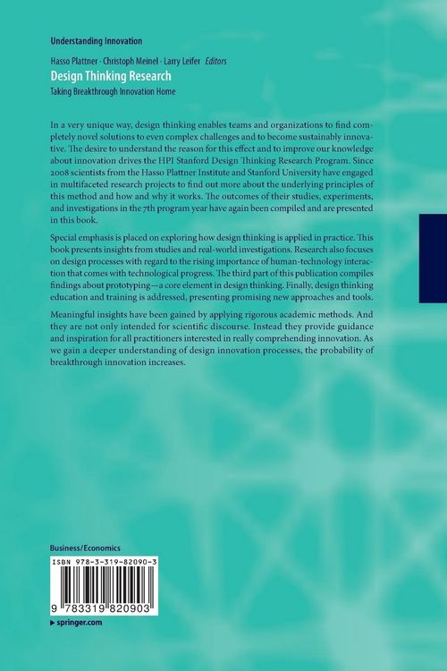 Produktbild: Design Thinking Research