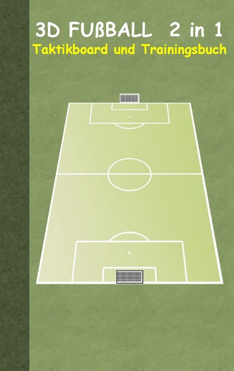 Produktbild: 3D Fu&szlig;ball 2 in 1 Taktikboard und Trainingsbuch (Ringbuchbindung)