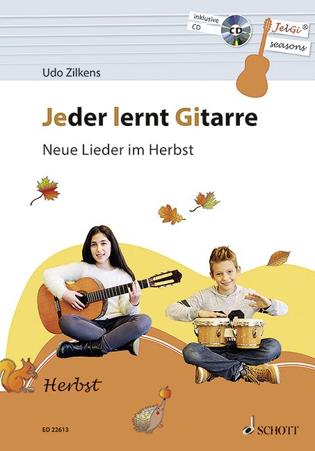 Produktbild: Zilkens, U: Jeder lernt Gitarre - Neue Lieder im Herbst