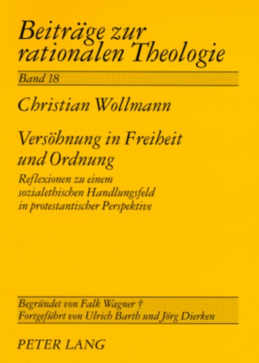 Produktbild: Versoehnung in Freiheit und Ordnung