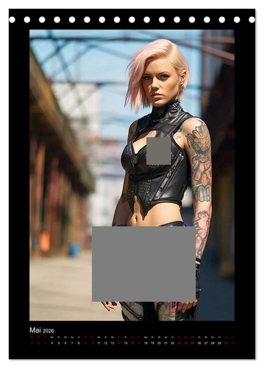 Produktbild: Cybergirls (Tischkalender 2026 DIN A5 hoch), CALVENDO Monatskalender