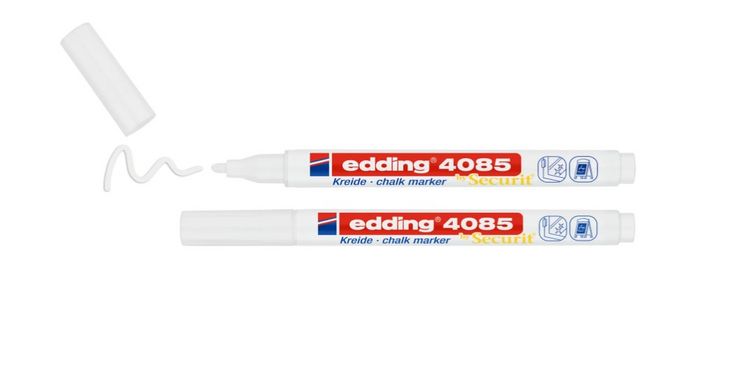 Produktbild: Edding Kreidemarker 2-er Set, wei&szlig;