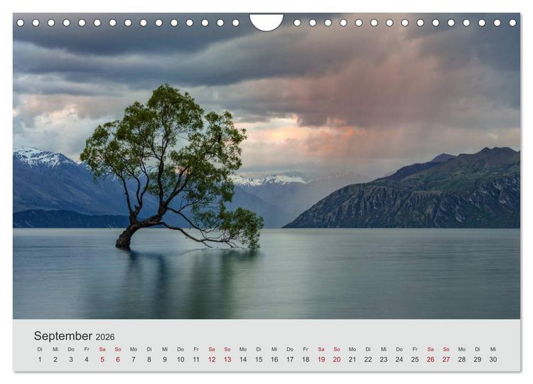 Produktbild: Neuseeland - Eine fotografische Rundreise von Nord nach S&uuml;d (Wandkalender 2026 DIN A4 quer), CALVENDO Monatskalender
