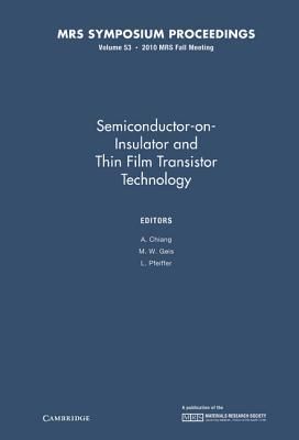 Produktbild: Semiconductor-On-Insulator and Thin Film Transistor Technology: Volume 53