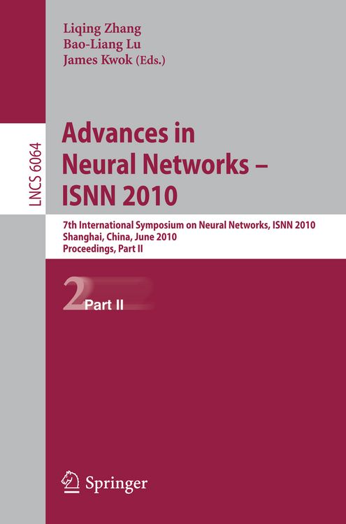 Produktbild: Advances in Neural Networks -- ISNN 2010