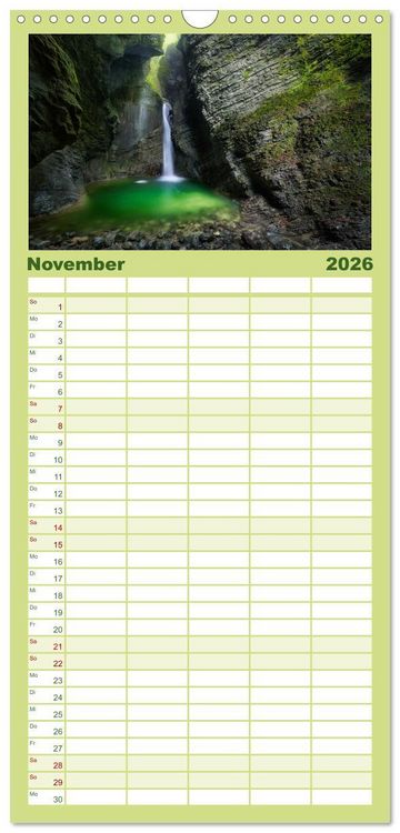 Produktbild: Familienplaner 2026 - Faszinierendes Europa mit 5 Spalten (Wandkalender, 21 x 45 cm) CALVENDO