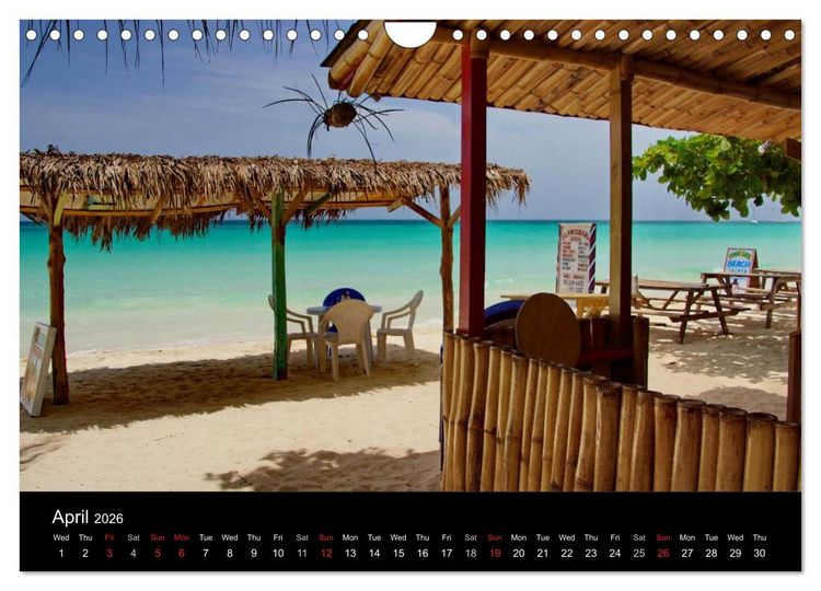 Produktbild: Jamaica Sun and Beaches (Wall Calendar 2026 DIN A4 landscape), CALVENDO 12 Month Wall Calendar