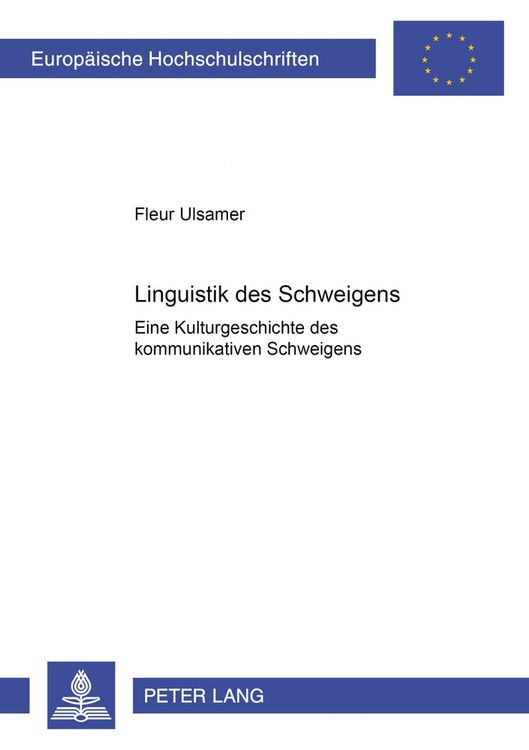 Produktbild: Linguistik des Schweigens