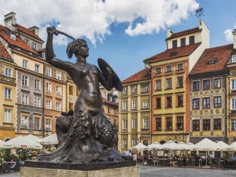 Produktbild: CALVENDO Puzzle Warschauer Sirene, die Wappenfigur der Hauptstadt | 1000 Teile Lege-Gr&ouml;&szlig;e 64x48cm Foto-Puzzle f&uuml;r gl&uuml;ckliche Stunden