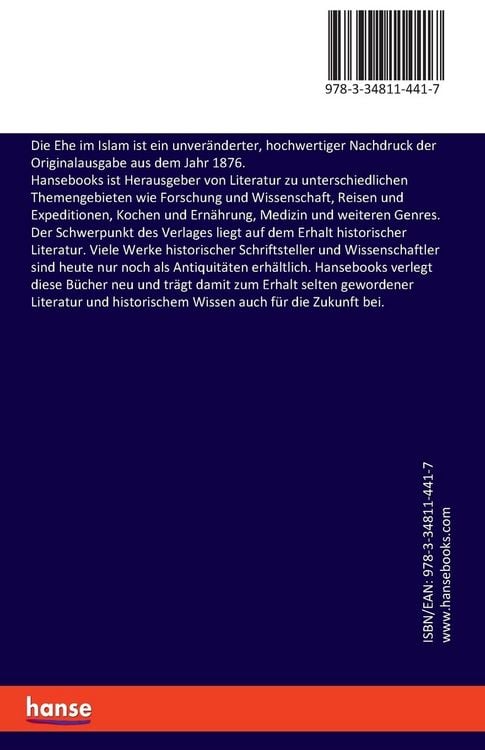 Produktbild: Die Ehe im Islam