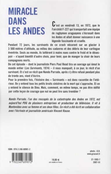 Produktbild: Miracle dans les Andes