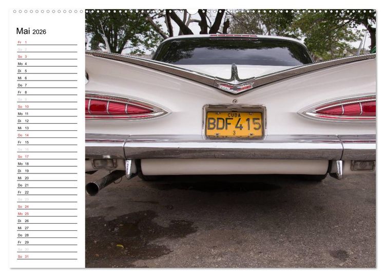 Produktbild: Cars on Cuba (Wandkalender 2026 DIN A2 quer), CALVENDO Monatskalender