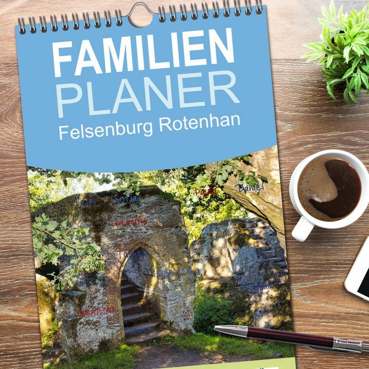 Produktbild: Familienplaner 2026 - Felsenburg Rotenhan mit 5 Spalten (Wandkalender, 21 x 45 cm) CALVENDO