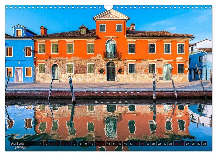 Produktbild: Burano - The colourful island (Wall Calendar 2026 DIN A3 landscape), CALVENDO 12 Month Wall Calendar