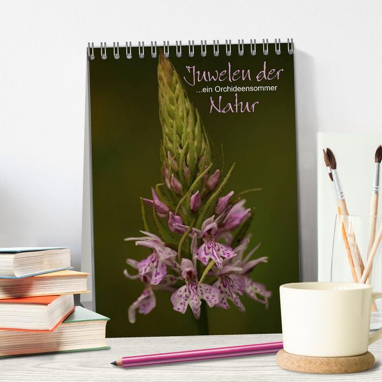Produktbild: Juwelen der Natur - Ein Orchideensommer (Tischkalender 2026 DIN A5 hoch), CALVENDO Monatskalender