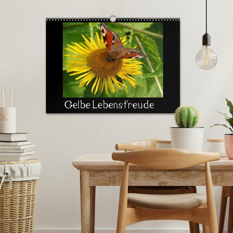 Produktbild: Gelbe Lebensfreude (Wandkalender 2026 DIN A3 quer), CALVENDO Monatskalender