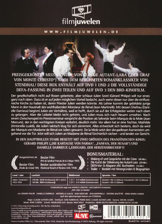 Produktbild: Rot und Schwarz [3 DVDs]