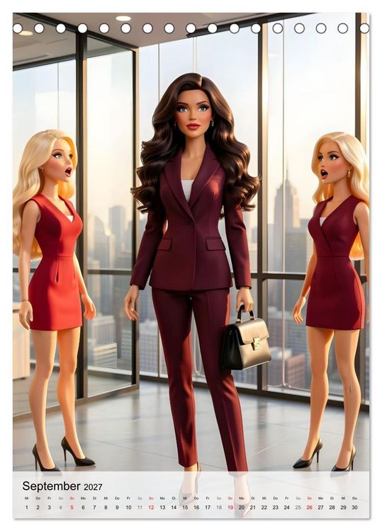 Produktbild: Fabulous Dolls &ndash; Im Hier und Jetzt (Tischkalender 2027 DIN A5 hoch), CALVENDO Monatskalender