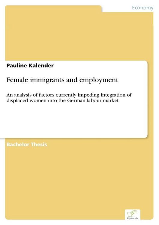 Produktbild: Female immigrants and employment