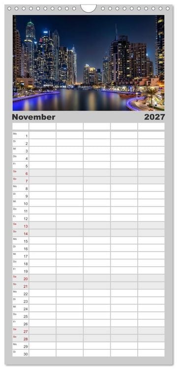 Produktbild: Familienplaner 2027 - Dubai - Das achte Weltwunder mit 5 Spalten (Wandkalender, 21 x 45 cm) CALVENDO