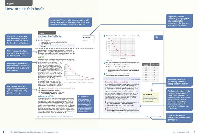 Produktbild: AQA GCSE Physics for Combined Science: Trilogy 9-1 Student Book