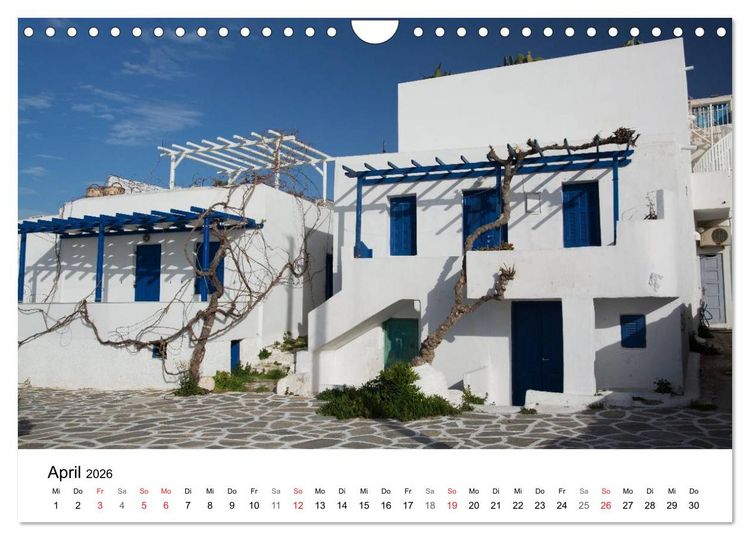 Produktbild: Paros, Perle der Kykladen (Wandkalender 2026 DIN A4 quer), CALVENDO Monatskalender