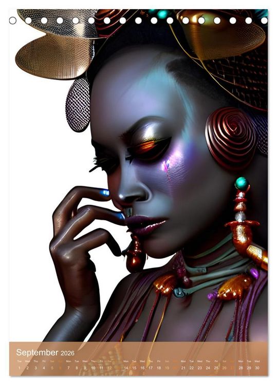 Produktbild: Voodoo Queens (Desk Calendar 2026 DIN A5 portrait), CALVENDO 12 Month DeskCalendar