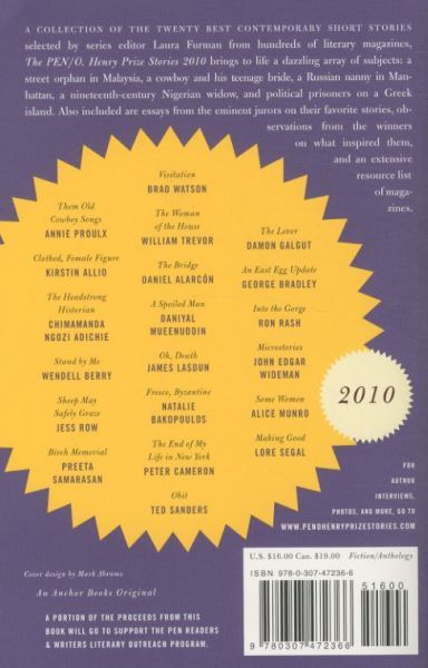 Produktbild: PEN/O. Henry Prize Stories 2010