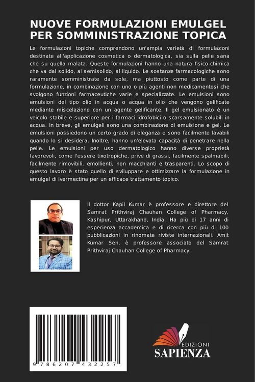 Produktbild: Nuove Formulazioni Emulgel Per Somministrazione Topica