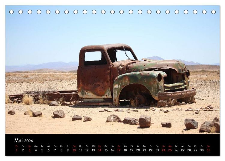 Produktbild: Faszination Namibia - Oldtimer mal anders (Tischkalender 2026 DIN A5 quer), CALVENDO Monatskalender