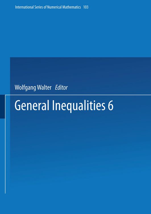 Produktbild: General Inequalities 6