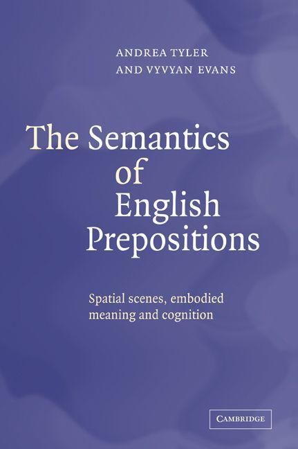 Produktbild: The Semantics of English Prepositions