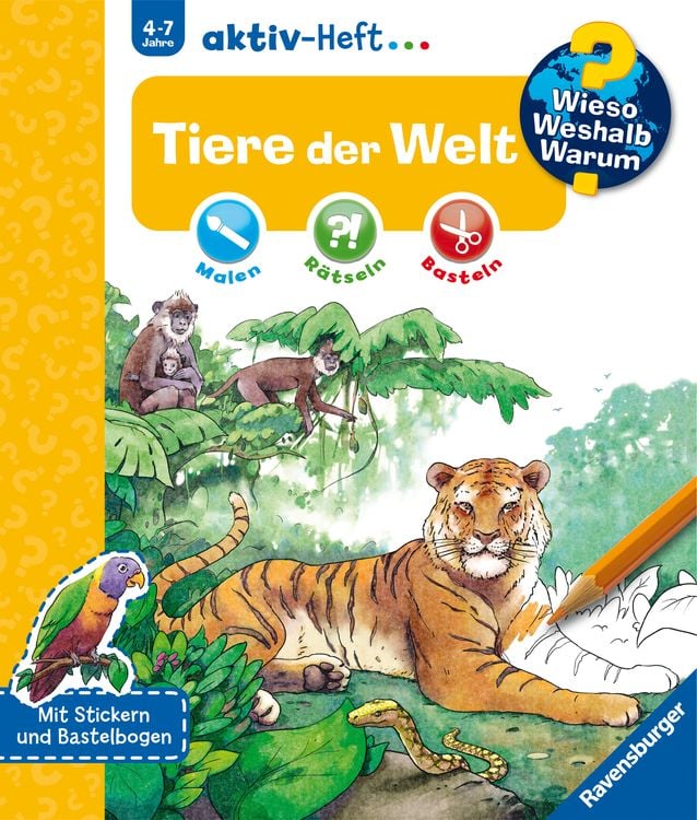 Produktbild: Wieso? Weshalb? Warum? aktiv-Heft - Tiere der Welt