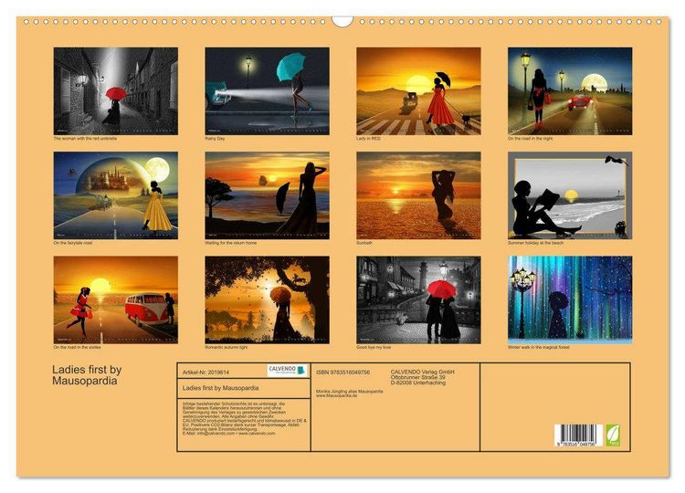 Produktbild: Ladies first by Mausopardia (Wandkalender 2026 DIN A2 quer), CALVENDO Monatskalender