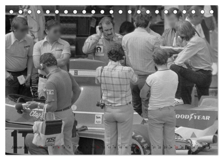Produktbild: Grand Prix - Formel-Rennen 1972-1977 (Tischkalender 2026 DIN A5 quer), CALVENDO Monatskalender