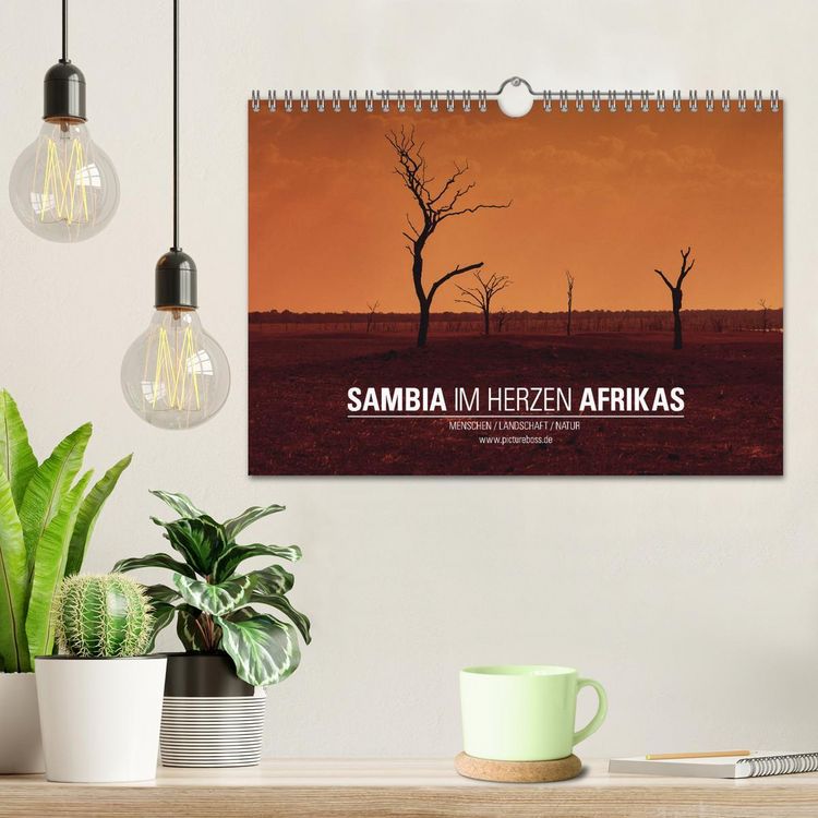 Produktbild: SAMBIA IM HERZEN AFRIKAS (Wandkalender 2026 DIN A4 quer), CALVENDO Monatskalender