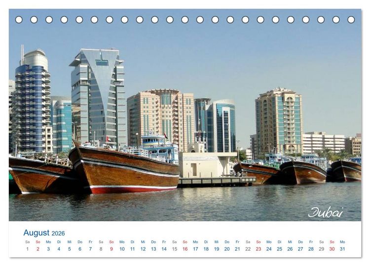 Produktbild: Vereinigte Arabische Emirate (Tischkalender 2026 DIN A5 quer), CALVENDO Monatskalender
