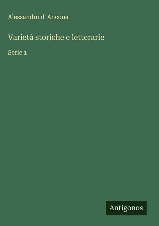 Produktbild: Variet&agrave; storiche e letterarie