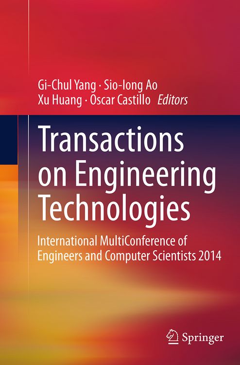 Produktbild: Transactions on Engineering Technologies