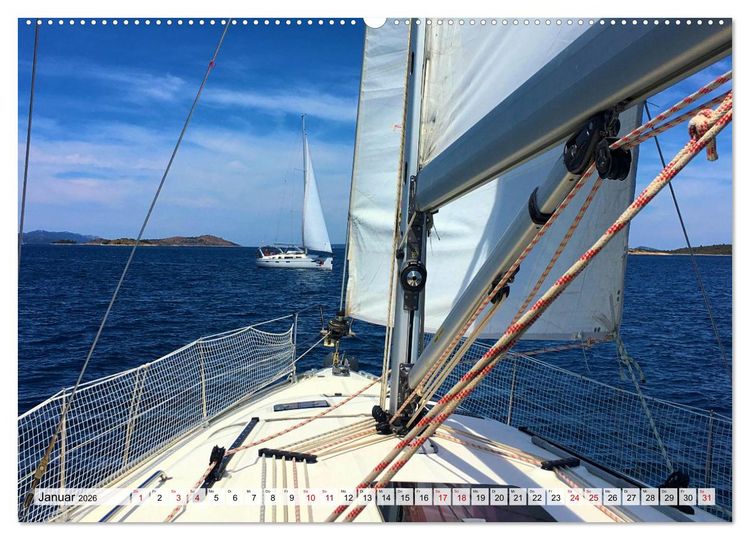 Produktbild: Segeln - mit dem Wind (Wandkalender 2026 DIN A2 quer), CALVENDO Monatskalender