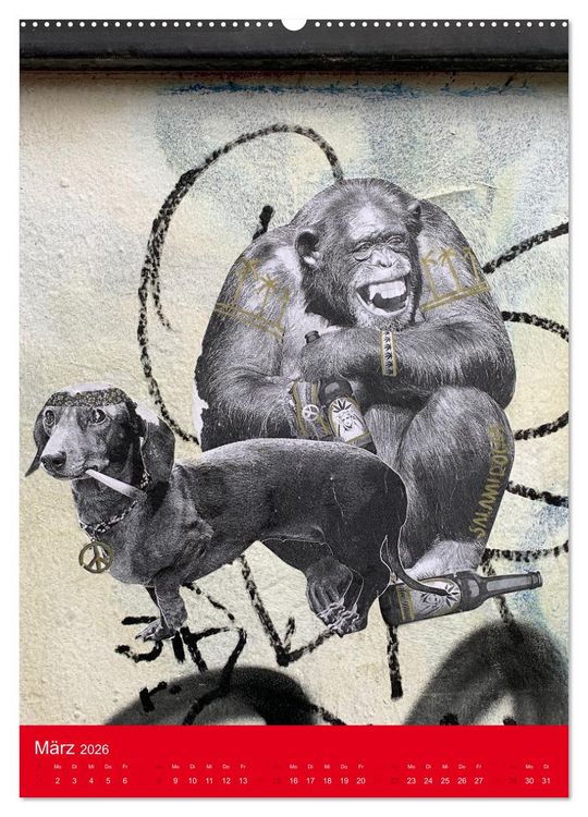Produktbild: LOVE BERLIN - BUNTE W&Auml;NDE (hochwertiger Premium Wandkalender 2026 DIN A2 hoch), Kunstdruck in Hochglanz