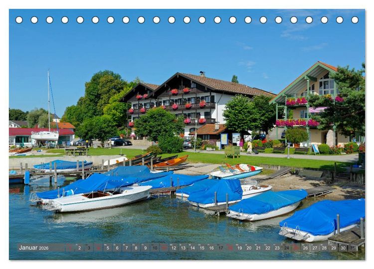 Produktbild: Traumhafter Chiemsee &ndash; Impressionen vom Bayerischen Meer (Tischkalender 2026 DIN A5 quer), CALVENDO Monatskalender