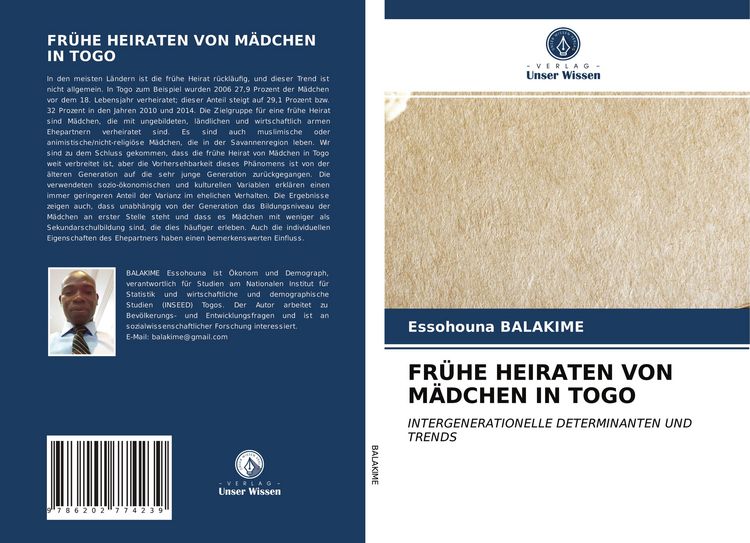 Produktbild: Fr&uuml;he Heiraten von M&auml;dchen in Togo