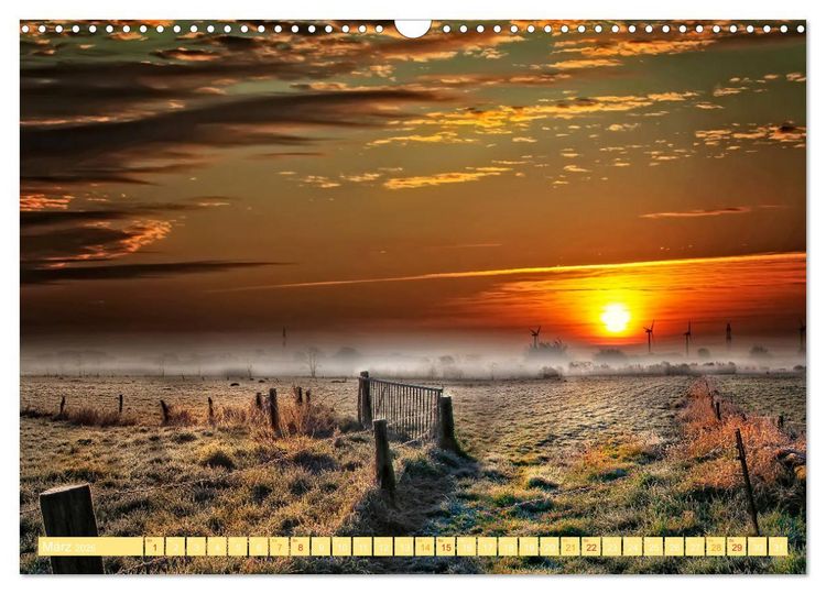 Produktbild: Friesland, verzauberte Landschaft an der Nordsee (Wandkalender 2026 DIN A3 quer), CALVENDO Monatskalender