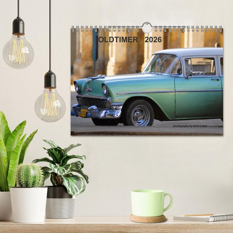 Produktbild: OLDTIMER 2026 (Wandkalender 2026 DIN A4 quer), CALVENDO Monatskalender