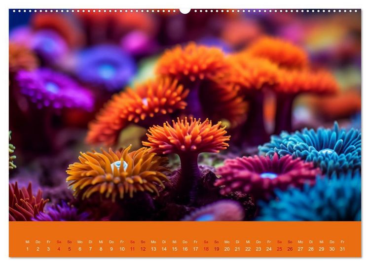 Produktbild: Farbenpracht im Ozean - Die Sch&ouml;nheit der Korallen (hochwertiger Premium Wandkalender 2026 DIN A2 quer), Kunstdruck in Hochglanz