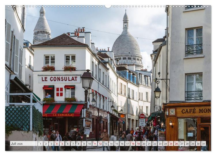 Produktbild: Paris - La Ville Lumi&egrave;re (hochwertiger Premium Wandkalender 2026 DIN A2 quer), Kunstdruck in Hochglanz