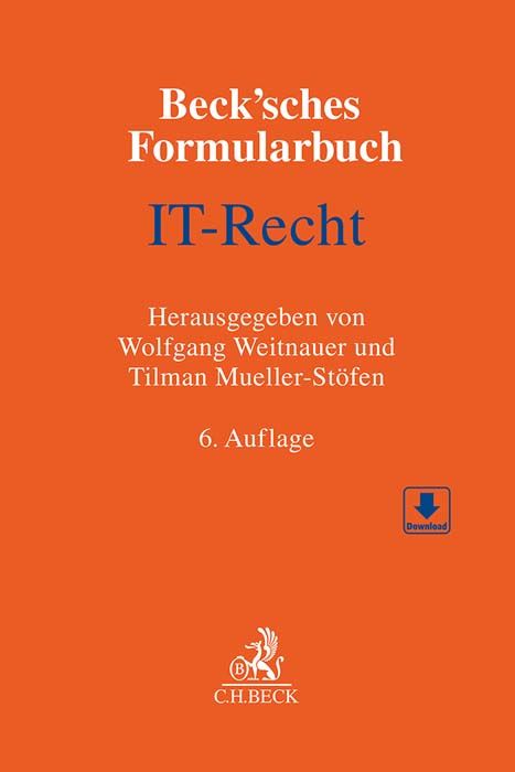 Produktbild: Beck'sches Formularbuch IT-Recht