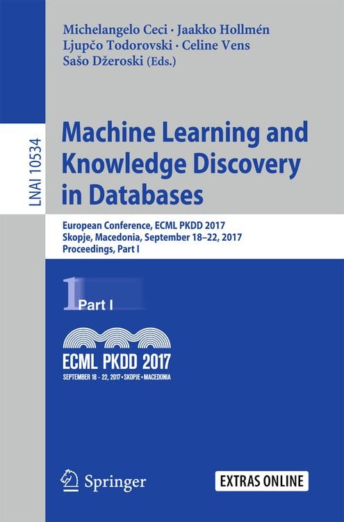 Produktbild: Machine Learning and Knowledge Discovery in Databases